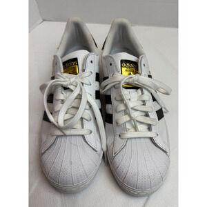 Mens Adidas Originals Superstar Sz 8 White Athletic Shoes Sneakers EG4958
